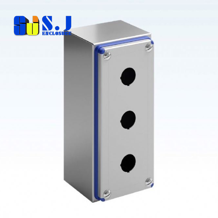 Stainless Steel Floor-Standing Electrical Cabinet with Pre-cut Openings不锈钢-02