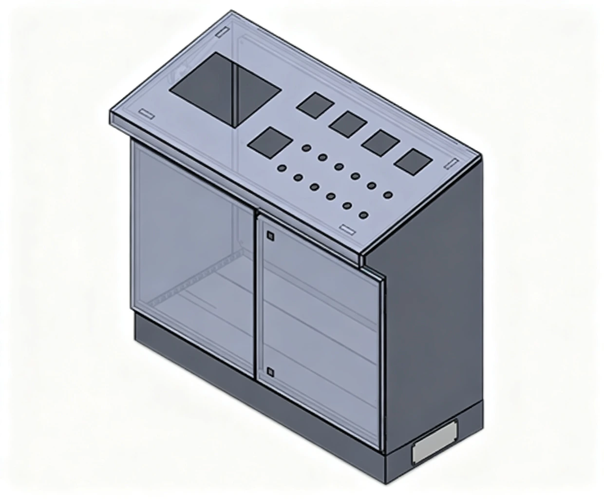 Double Door Stainless Steel Washdown Electrical Enclosure
