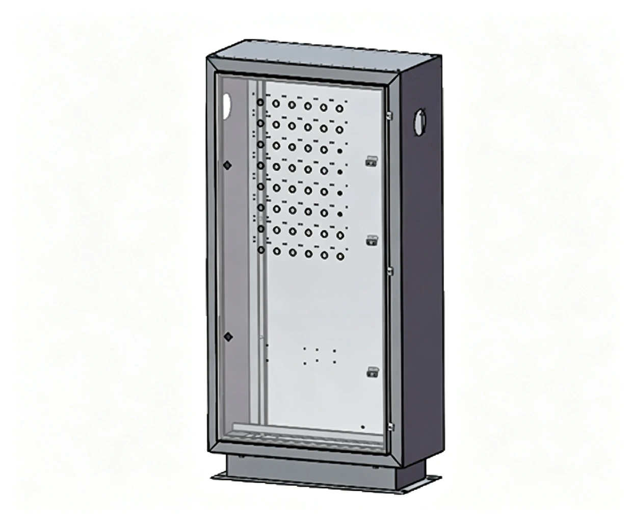 Galvanized Free Standing Single Door Electrical Pedestal Enclosure