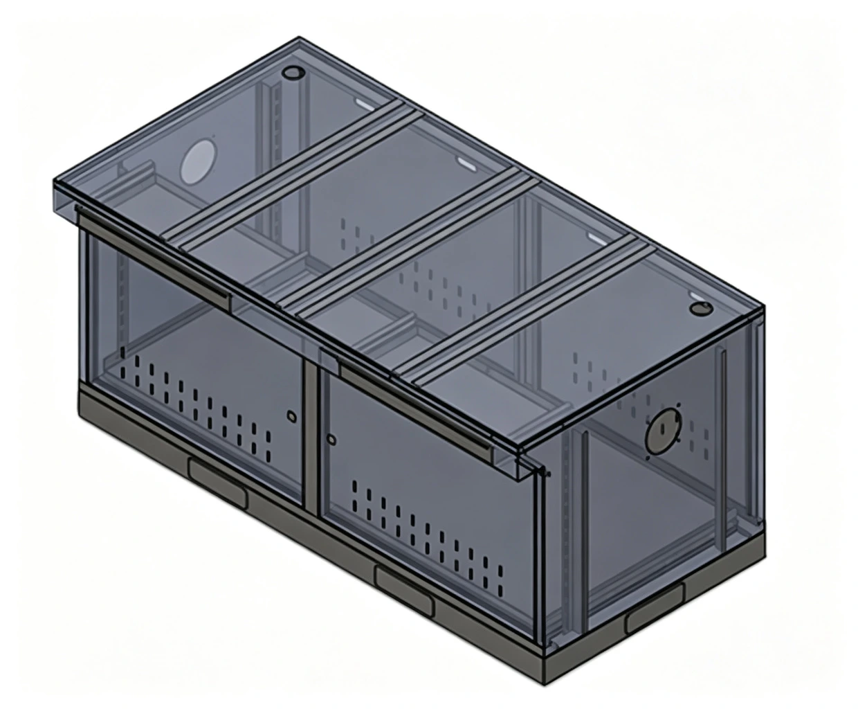 Galvanized Steel Table Desk Enclosure