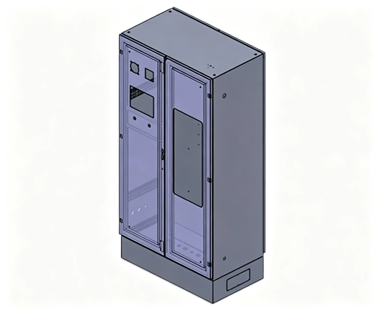 Acero inoxidable 316 Double Door Enclosure